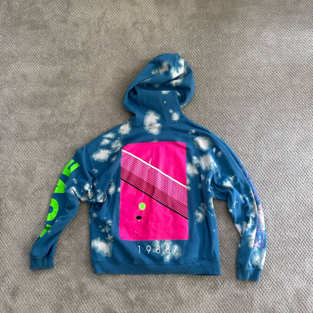 Coney Island Picnic Blue Tie-Dye Hoodie